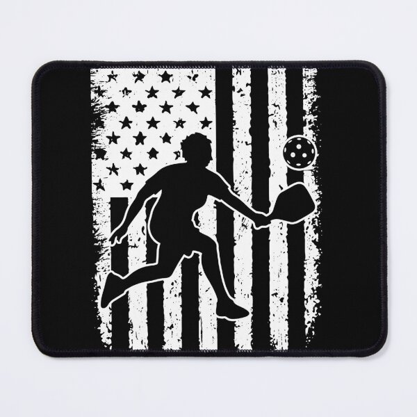 Item preview, Pickleball USA Flag Black White designed and sold by LucianaShop.