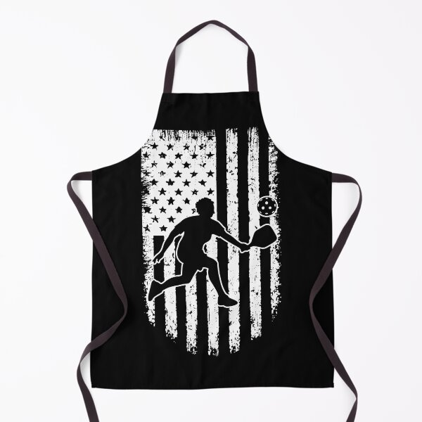 Item preview, Pickleball USA Flag Black White designed and sold by LucianaShop.