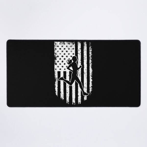 Item preview, Running USA Flag Black White designed and sold by LucianaShop.