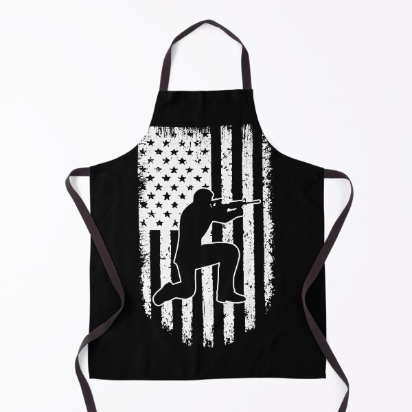 Item preview, Shooting USA Flag Black White designed and sold by LucianaShop.