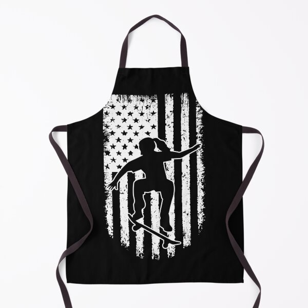 Item preview, Skateboarding USA Flag Black White designed and sold by LucianaShop.