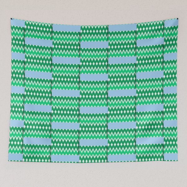 Item preview, Beauty of Ikat print pattern A-line Dress       designed and sold by EVintageGallery.