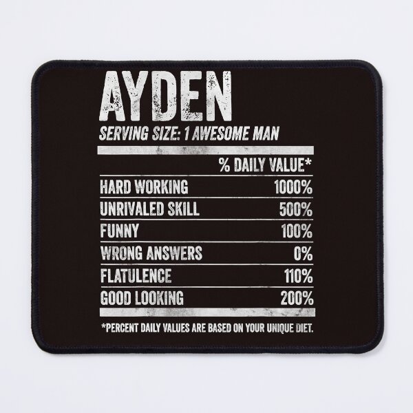 Item preview, Mens Ayden Nutrition Personalized Name Shirt Funny Name Facts T-Shirt designed and sold by King7778.