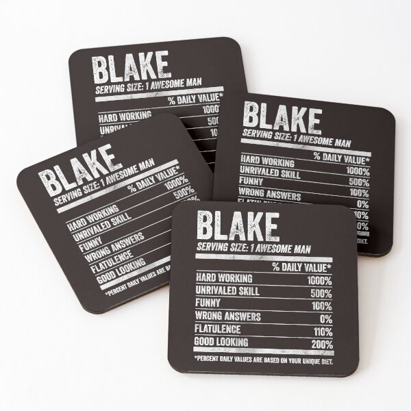 Item preview, Mens Blake Nutrition Personalized Name Shirt Funny Name Facts T-Shirt designed and sold by King7778.