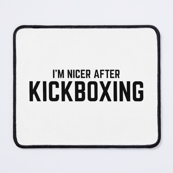 Item preview, I'm Nicer After Kickboxing - Funny Kickboxing Quotes designed and sold by Unicorny-Design.