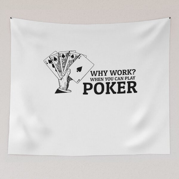 Item preview,  Why Work When You Can Play Poker T-shirt, Funny Poker Shirt, Casino Shirt, Poker Player Gift, Poker Tee Women, Gambling T-shirt designed and sold by Djikou.