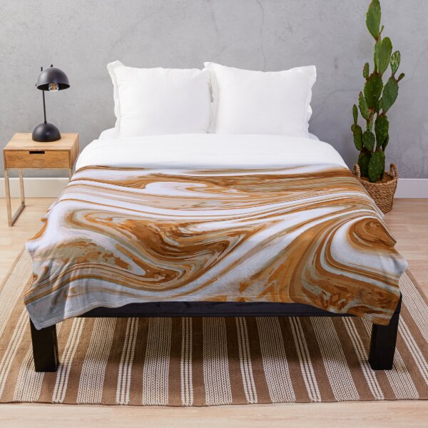 Item preview, Abstract Brown Liquid Marble Art designed and sold by Craft DartCO.