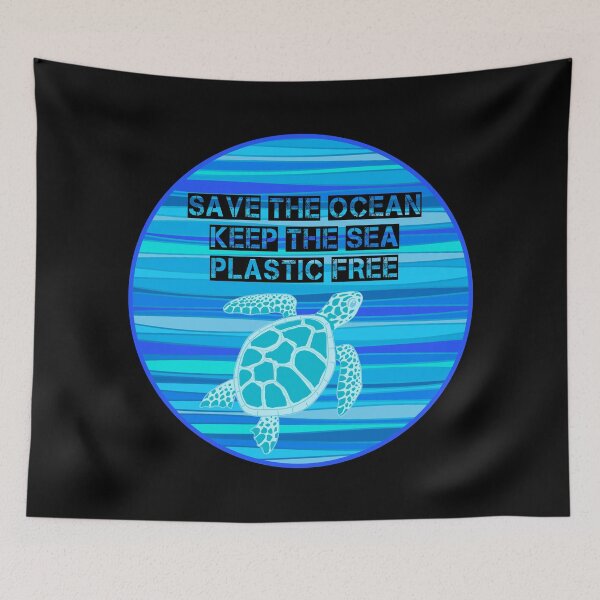 Item preview, Save The Ocean - Keep The Sea Plastic Free - Turtle Design designed and sold by Rocketman2017.