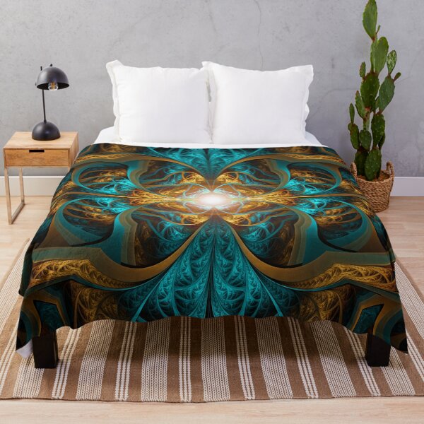 Item preview, Abstract Eye of the Eagle in Fractal Amber Waves designed and sold by San Jaya Prime.
