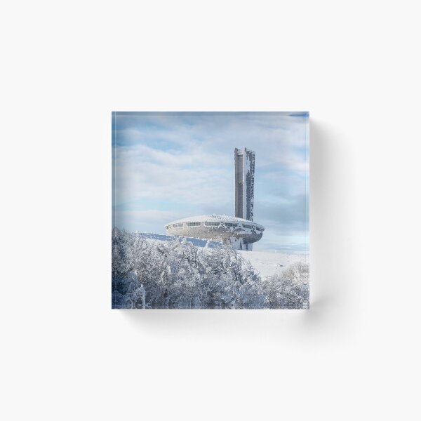 Item preview, Buzludzha monument in Bulgaria at winter designed and sold by mitzobs.