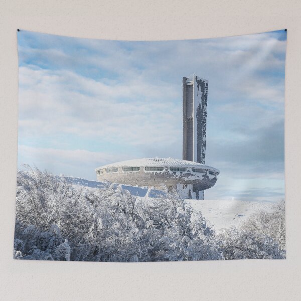 Item preview, Buzludzha monument in Bulgaria at winter designed and sold by mitzobs.