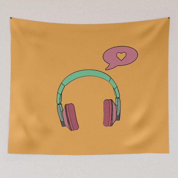Item preview, Colorful Minimalist Talking Headphone designed and sold by cerenalkan.