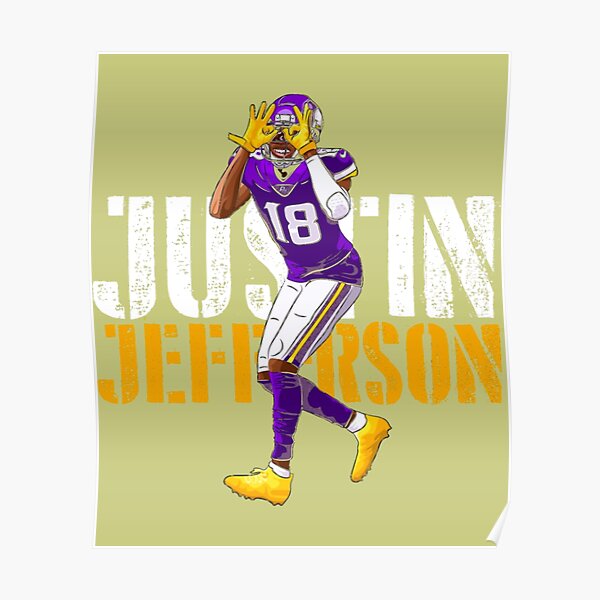 Justin Jefferson Catch Poster for Sale by RatTrapTees