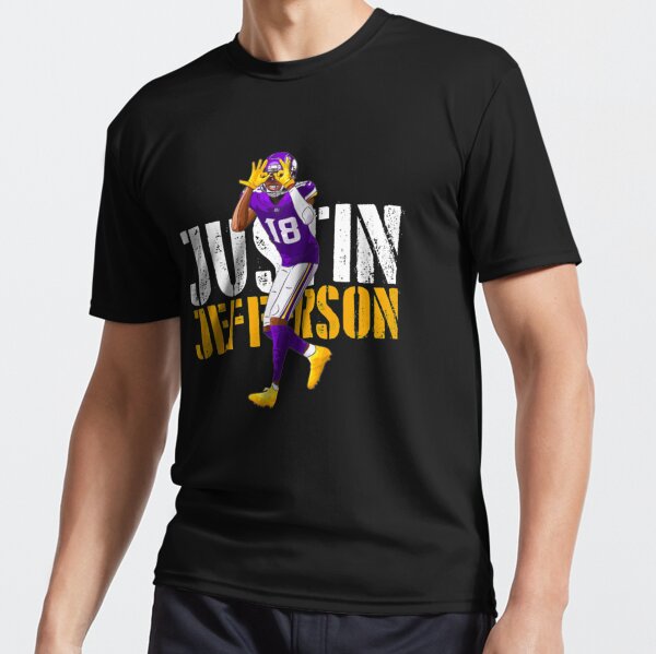 Justin Jefferson Griddy design Active T-Shirt for Sale by originalnickb