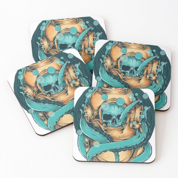 Item preview, Scuba skull art designed and sold by E1Dorado.