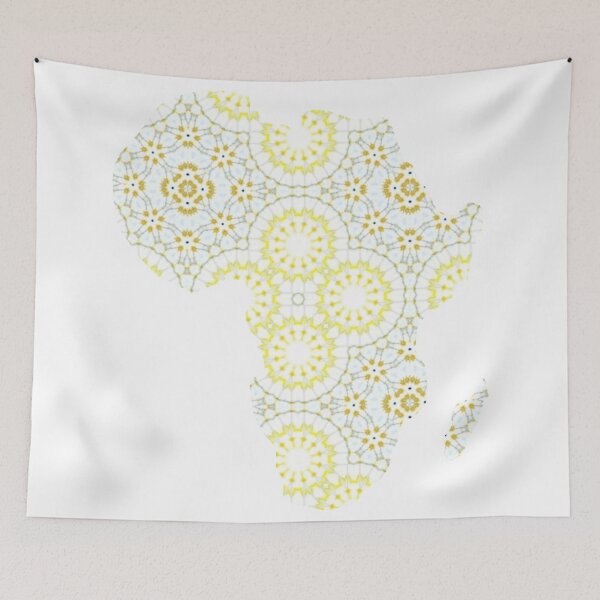 Item preview, African Continent with Ankara Print -  Colorful Patterns. designed and sold by NaniniDesigns.