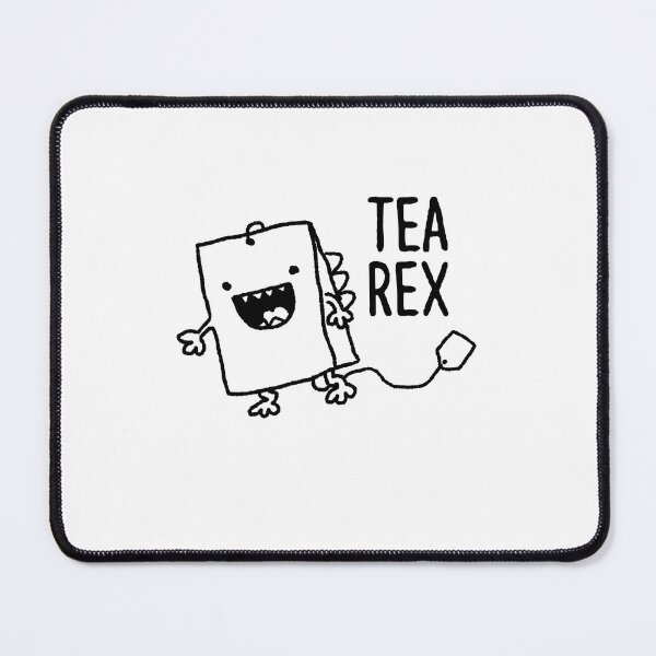 Item preview, Tea Rex Tea Bag Funny Pun Cartoon designed and sold by SunnyStreet.