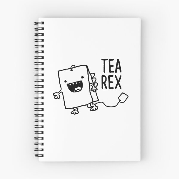Item preview, Tea Rex Tea Bag Funny Pun Cartoon designed and sold by SunnyStreet.