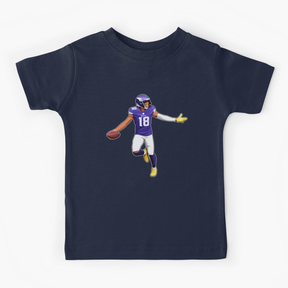 Justin Jefferson 4th down and 18 Kids T-Shirt for Sale by O-LaN