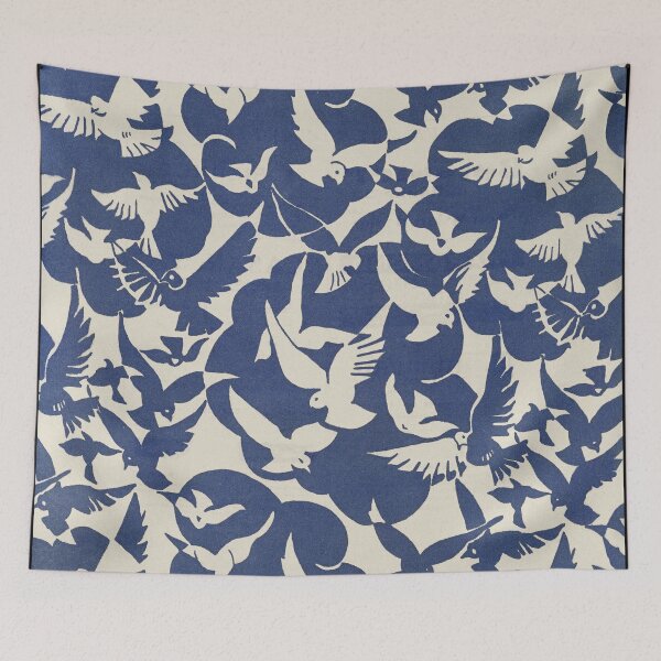 Item preview, Pigeons in white and blue pattern Rijksmuseum designed and sold by angelisart.