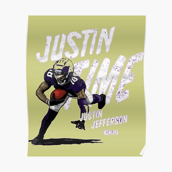 Justin Jefferson Poster Griddy One Handed Catch -   in 2023