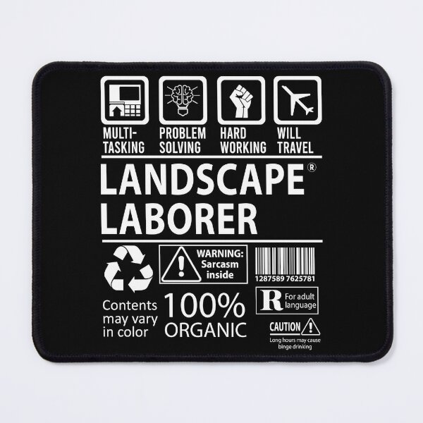 Item preview, Landscape Laborer T Shirt - MultiTasking Certified Job Gift Item Tee designed and sold by sabinacsnm.