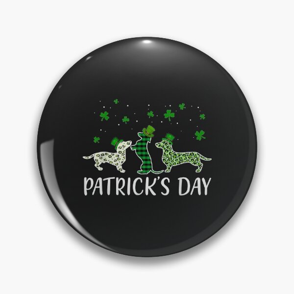 Item preview, Dachshund St Patrick's Day Plaid Leopard Shamrock Dog Lover designed and sold by virnmjan.