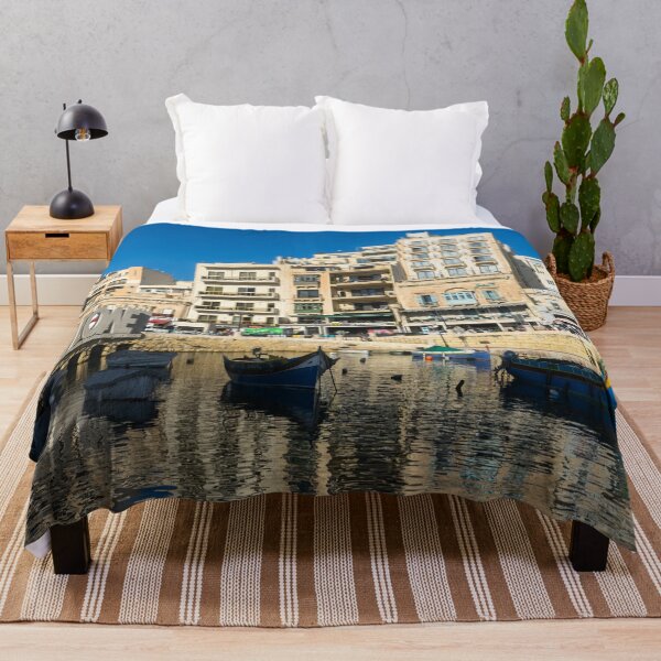 Item preview, Saint Julians Paceville Harbour Sun and Shade - Mediterranean Colors in Malta designed and sold by Georgia Mizuleva.