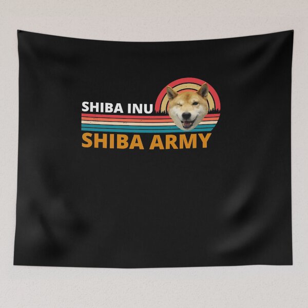 Item preview, Shiba Coin Army Crypto Token Shiba Inu Retro Vintage designed and sold by Gifts-Trend.