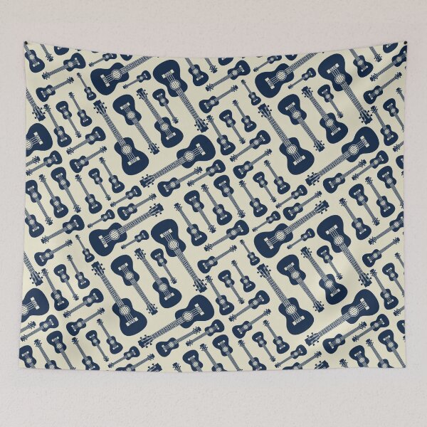 Item preview, Ukulele Seamless Pattern Light Theme designed and sold by nightsworthy.