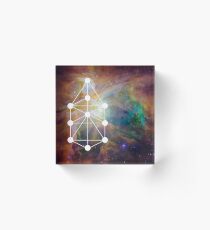 Nebula Crop Circle Acrylic Block