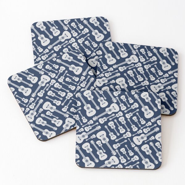 Item preview, Ukulele Seamless Pattern Dark Theme designed and sold by nightsworthy.