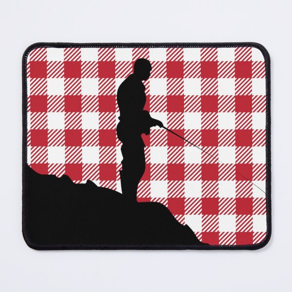 Item preview, Gingham Plaid Red White Black Fisherman designed and sold by AlteredAtelier.