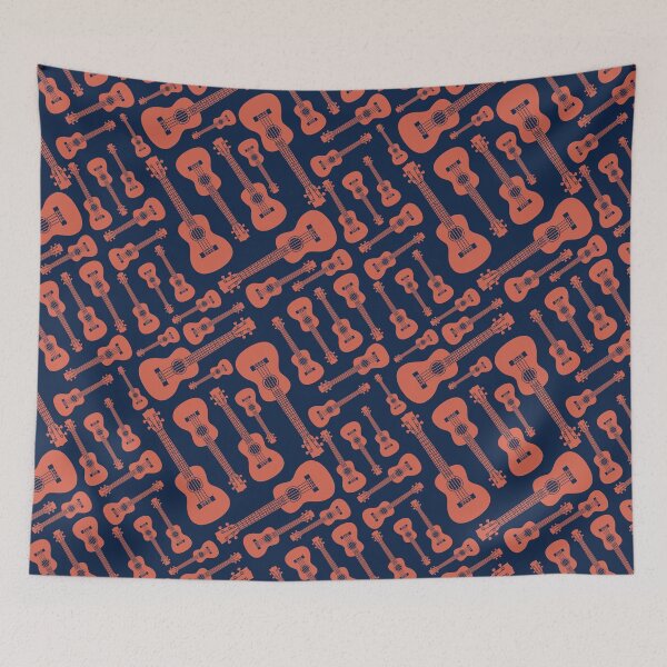 Item preview, Ukulele Seamless Pattern Brown designed and sold by nightsworthy.