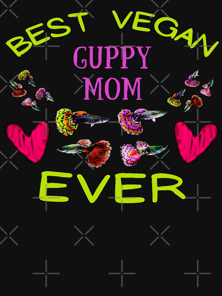 Discover Vegan Guppy Mom Ever Racerback Tank Top