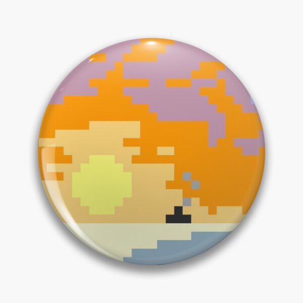 Item preview, Sunset at the Sea - Pixel Art designed and sold by gambarin-art.