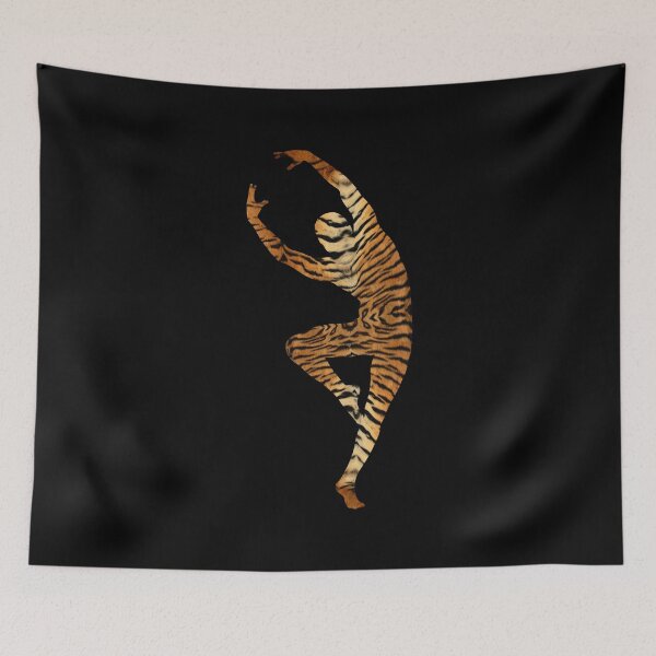Item preview, LYRICAL BALLET - TIGER TEXTURE - MALE DANCER SILHOUETTE designed and sold by KoolDsignsDANCE.