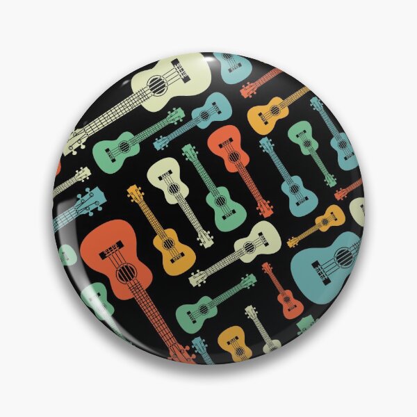 Item preview, Ukulele Seamless Pattern Retro Theme designed and sold by nightsworthy.