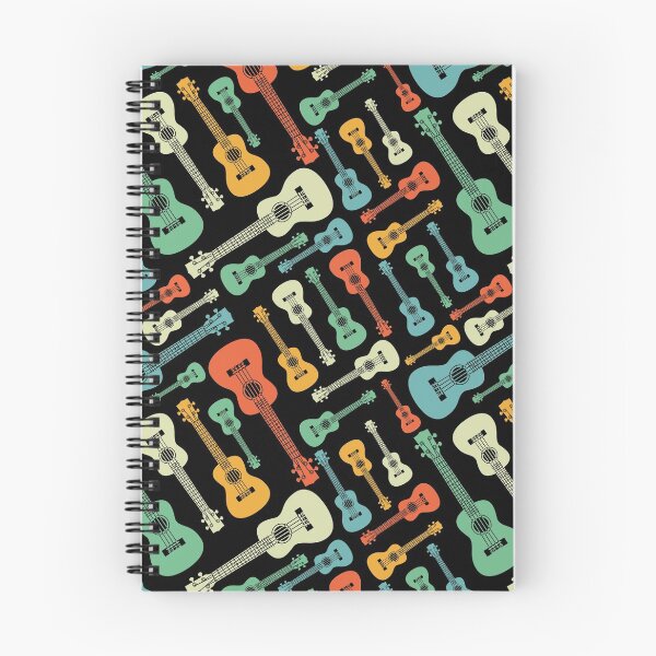 Item preview, Ukulele Seamless Pattern Retro Theme designed and sold by nightsworthy.