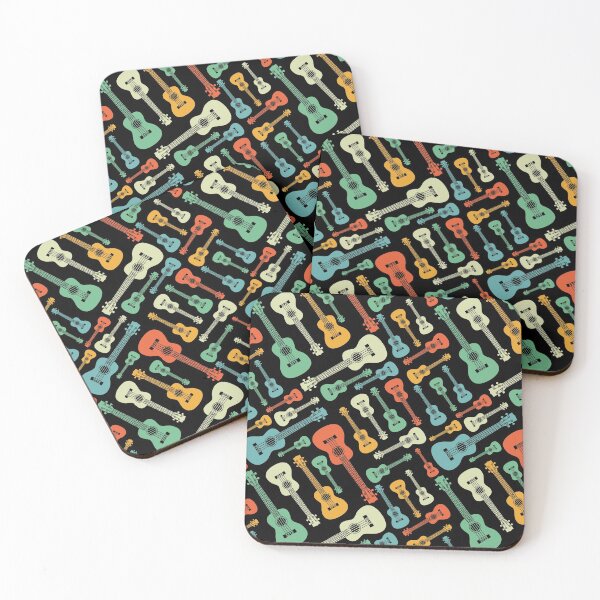Item preview, Ukulele Seamless Pattern Retro Theme designed and sold by nightsworthy.