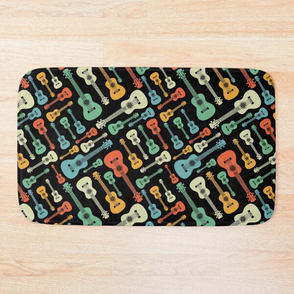 Item preview, Ukulele Seamless Pattern Retro Theme designed and sold by nightsworthy.