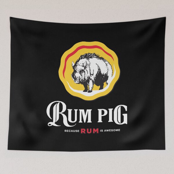Item preview, Rum Pig Boar (white text) designed and sold by onelegiondesign.