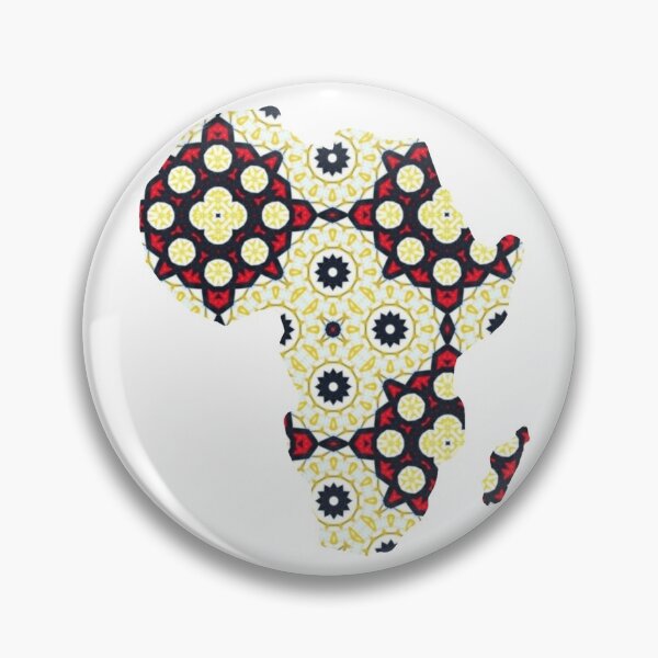 Item preview, African Continent with Ankara Print -  Colorful Patterns. designed and sold by NaniniDesigns.