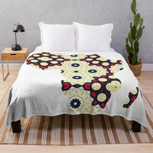 Item preview, African Continent with Ankara Print -  Colorful Patterns. designed and sold by NaniniDesigns.
