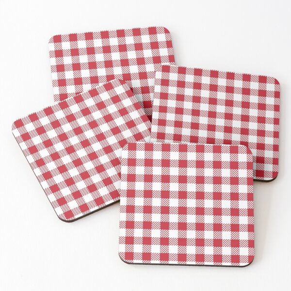 Item preview, Gingham Plaid Red White designed and sold by AlteredAtelier.