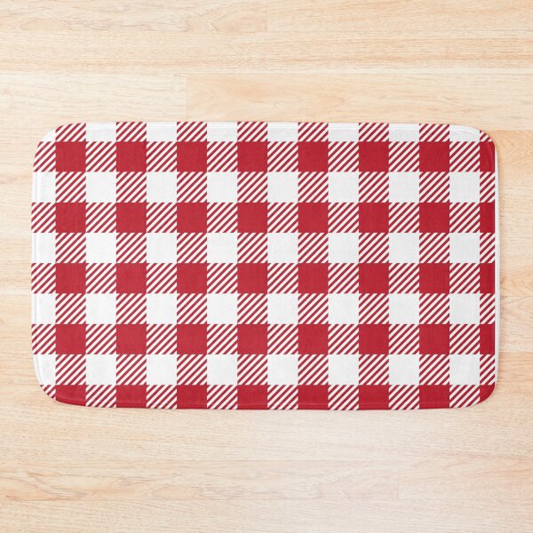 Item preview, Gingham Plaid Red White designed and sold by AlteredAtelier.