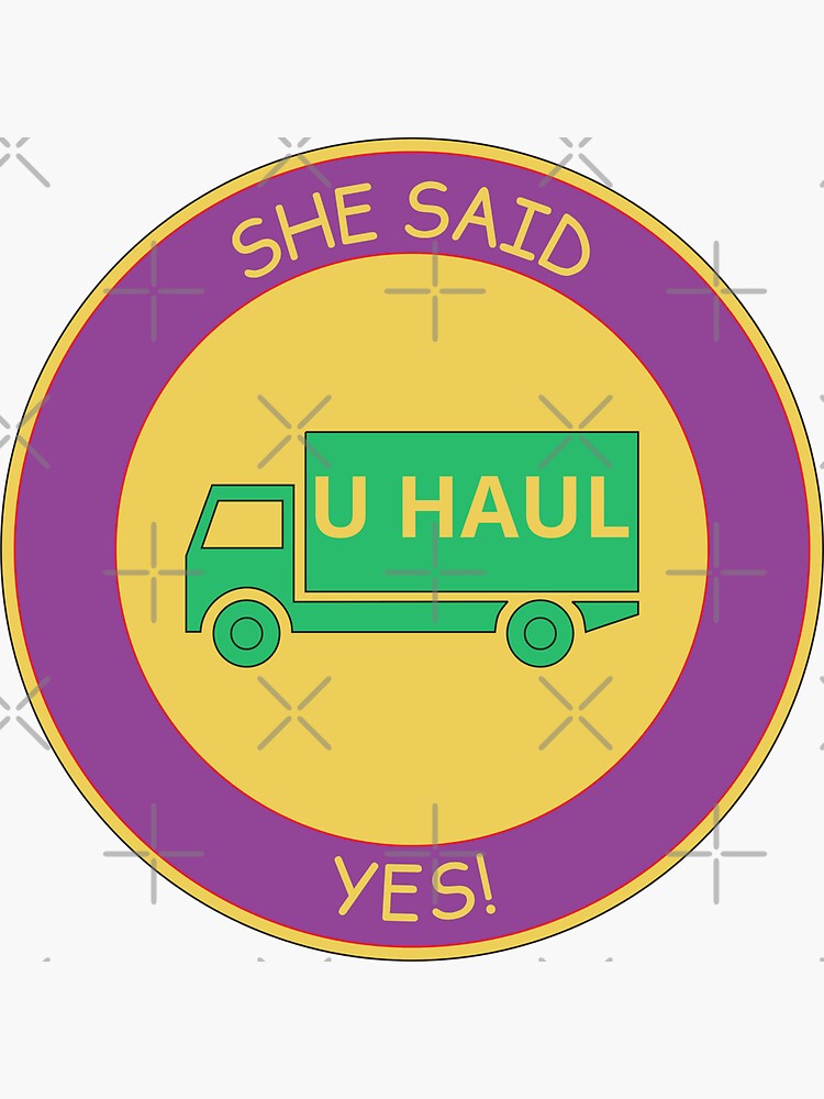 Funny Lesbian U Haul Sticker For Sale By Monktee Redbubble