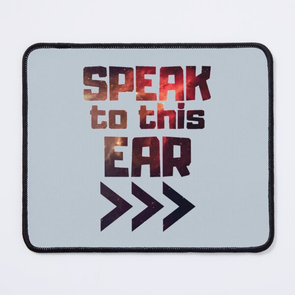 Item preview, Hearing impaired speak to this ear galaxy red   designed and sold by RomioshopID.