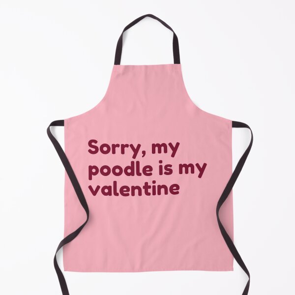 Item preview, My poodle is my valentine - poodle puns designed and sold by Paperfly Studio.