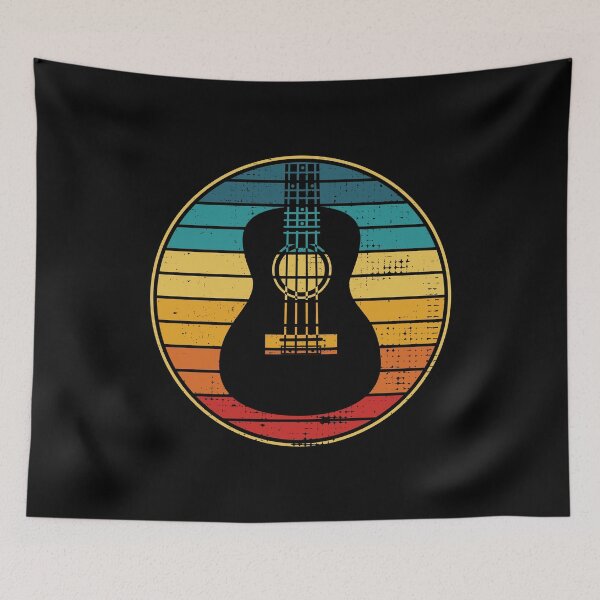 Item preview, Retro Vintage Circle Sunset Ukulele designed and sold by nightsworthy.